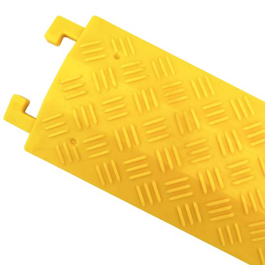 Passacavo a pavimento per la protezione elettrici canalina lunghezza 1 vie 100x13 cm giallo rigido