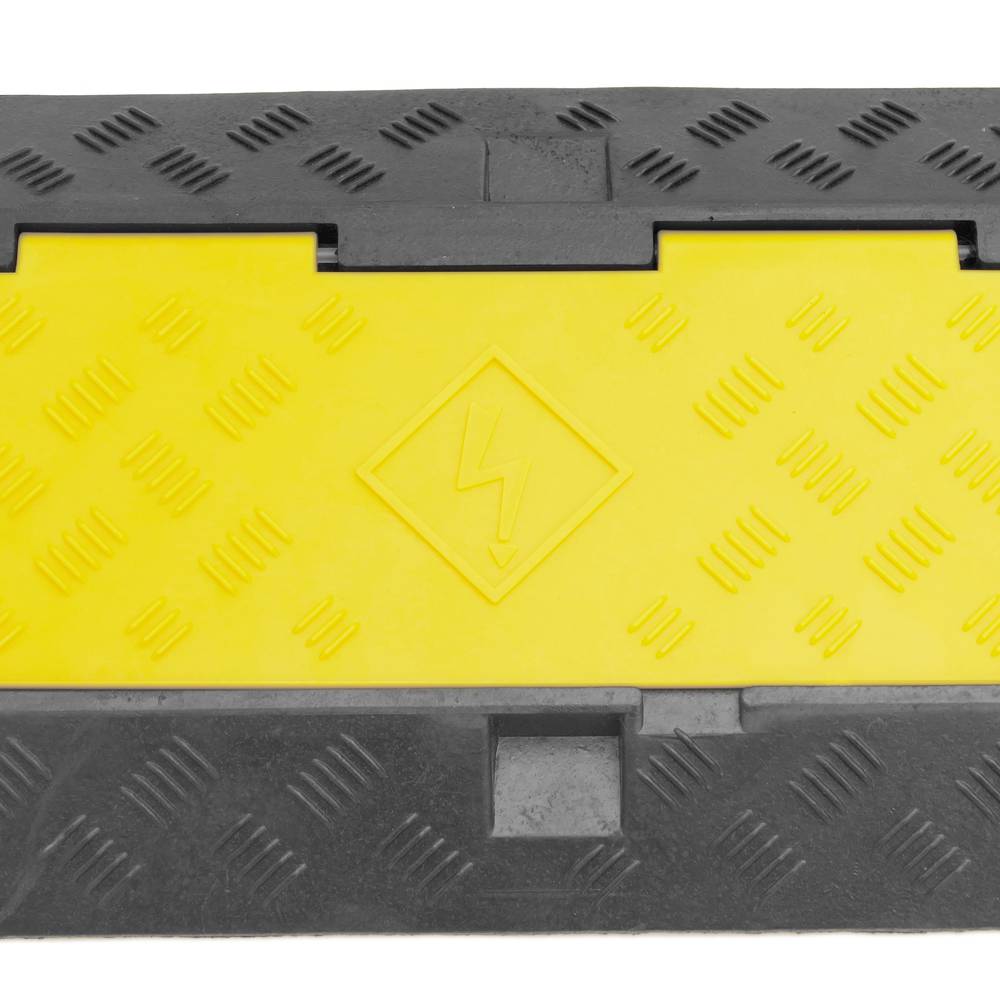Cable floor cover protector trunking rubber bumper 3 way 99x30cm