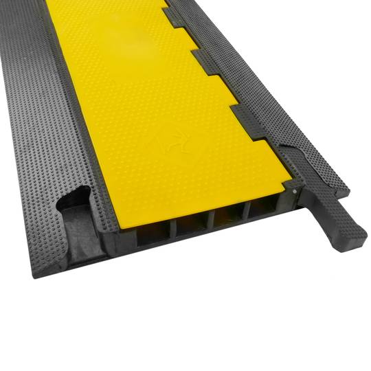 Cable floor cover protector trunking rubber bumper 4 way 90x50cm