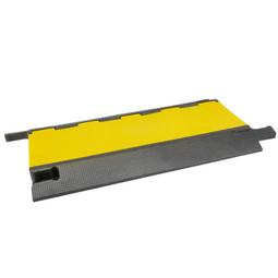 Pasacables de suelo para protección de cables eléctricos de 1 vía 100x13 cm  amarillo rígido - Hiper Herramientas