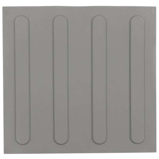 Telha de pavimento táctil para pessoas cegas 30x30cm com linhas avançadas cinza 10-pack