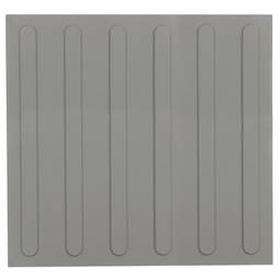 Telha de pavimento táctil para pessoas cegas 40x40cm com linhas avançadas cinza 10-pack