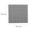Pavimento tattile per non vedenti 25x25cm con cerchi di arresto e allarme grigio 10-pack