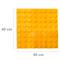 Pavimento tattile per non vedenti 40x40cm con cerchi di arresto e allarme giallo 10-pack