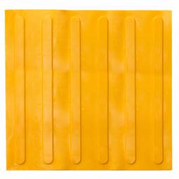 Telha de pavimento táctil para pessoas cegas 40x40cm com linhas avançadas amarelo 10-pack