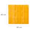 Baldosa podotáctil pavimento táctil ciegos invidentes de 40x40cm con franjas avance amarillo 10-pack