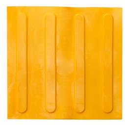 Telha de pavimento táctil para pessoas cegas 25x25cm com linhas avançadas amarelo 10-pack