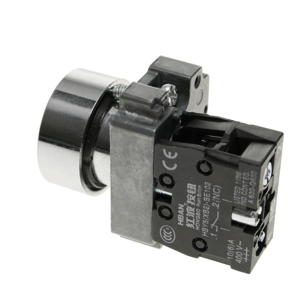 Momentary Taste Push button schalter 22mm 1NC 400V 10A geschlossen normalerweise gelb