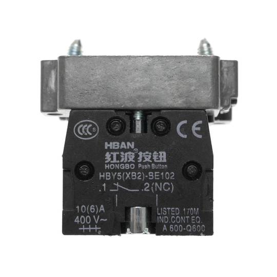 Momentary Taste Push button schalter 22mm 1NC 400V 10A geschlossen normalerweise gelb