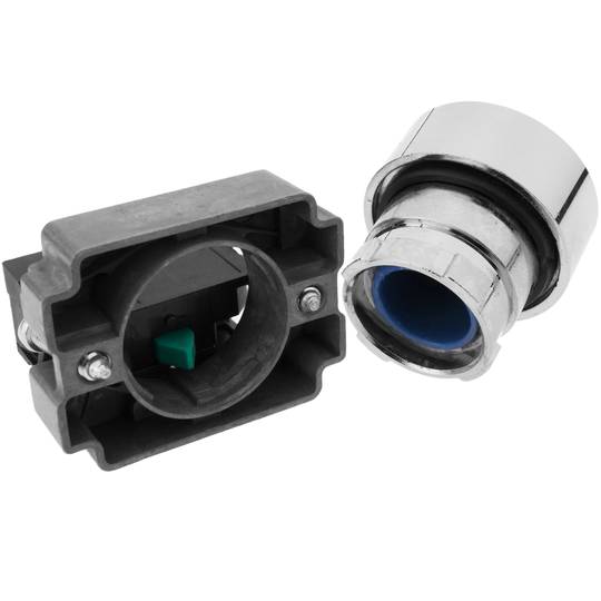 Pulsante momentaneo interruttore 22mm 1NC 400V 10A normalmente chiuso blu