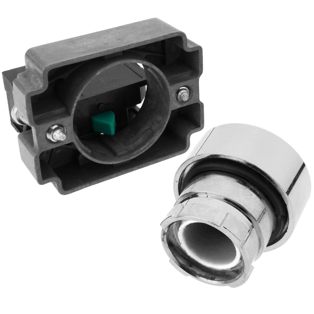 Bouton poussoir momentané 22mm 1NC 400V 10A normalement fermé blanc