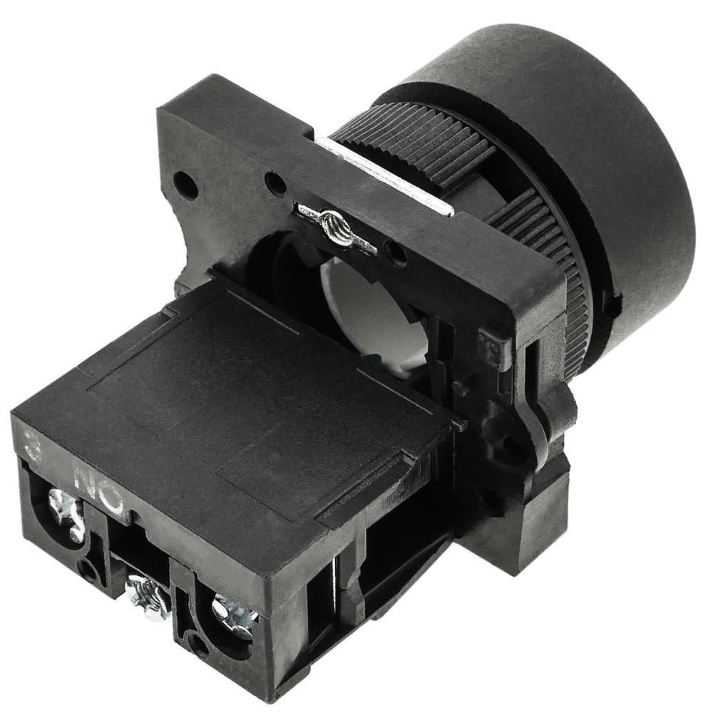 Chwilowy przycisk 22mm 1NO 400V 10A normalna otwarta biała strzałka