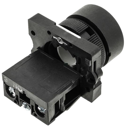 Chwilowy przycisk 22mm 1NO 400V 10A normalna otwarta biała strzałka