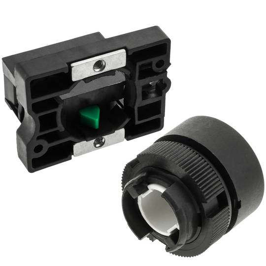 Chwilowy przycisk 22mm 1NO 400V 10A normalna otwarta biała strzałka