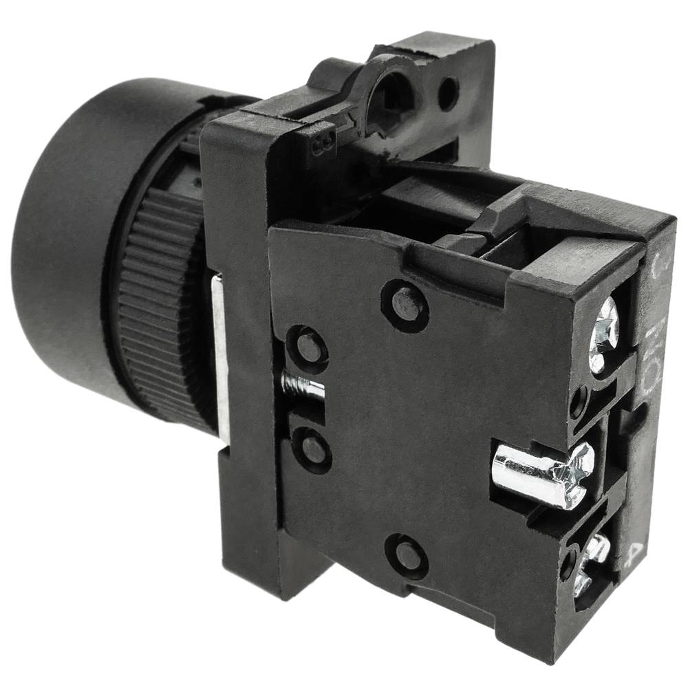 Chwilowy przycisk 22mm 1NO 400V 10A normalna otwarta biała strzałka