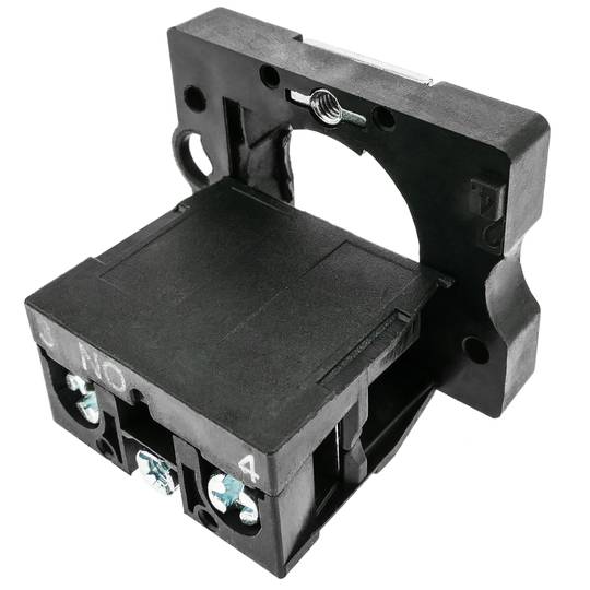 Chwilowy przycisk 22mm 1NO 400V 10A normalna otwarta biała strzałka