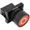 Botão de pressão momentâneo 22mm 1NO 400V 10A normal aberto vermelho desligar