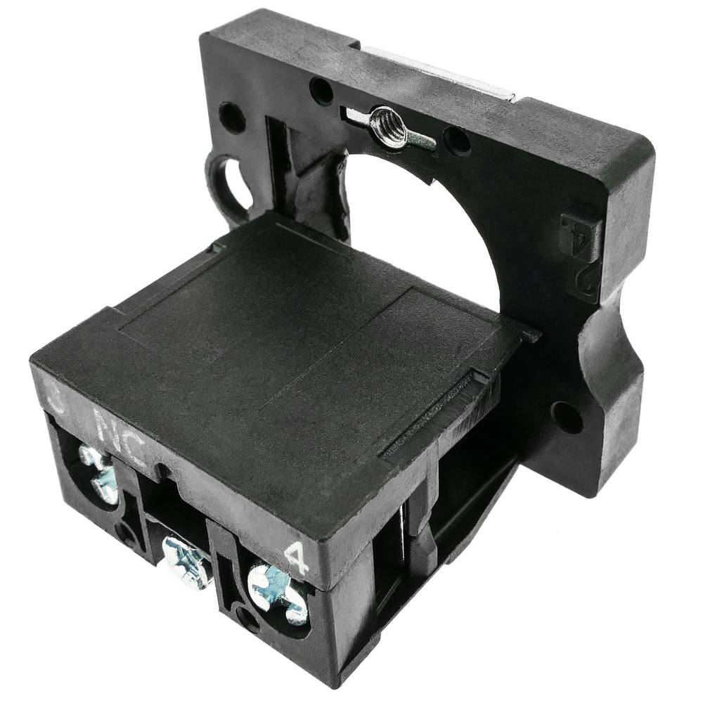 Bouton poussoir momentané 22mm 1NC 400V 10A normalement fermé flèche noire