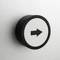 Bouton poussoir momentané 22mm 1NC 400V 10A normalement fermé flèche noire