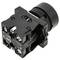 Pulsante momentaneo interruttore 22mm 1NO 1NC 400V 10A freccia nera