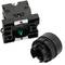 Pulsante momentaneo interruttore 22mm 1NO 1NC 400V 10A freccia nera
