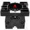 Pulsante momentaneo interruttore 22mm 1NO 1NC 400V 10A freccia nera