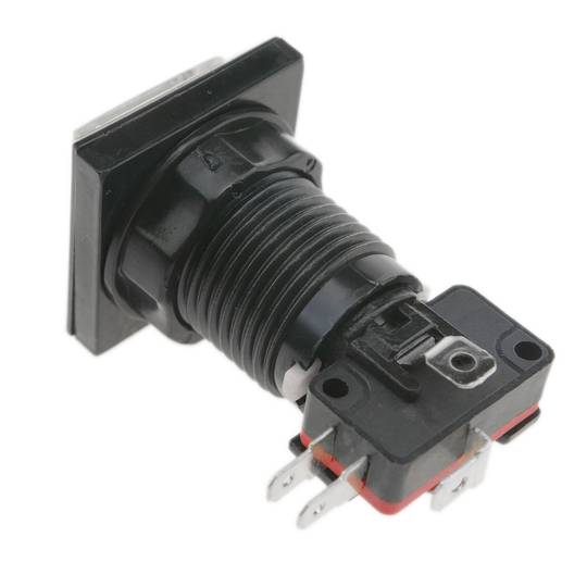 Chwilowy przycisk zręcznościowy 32x32 mm 1NO 1NC 250V 15A SPDT biały ze światłem