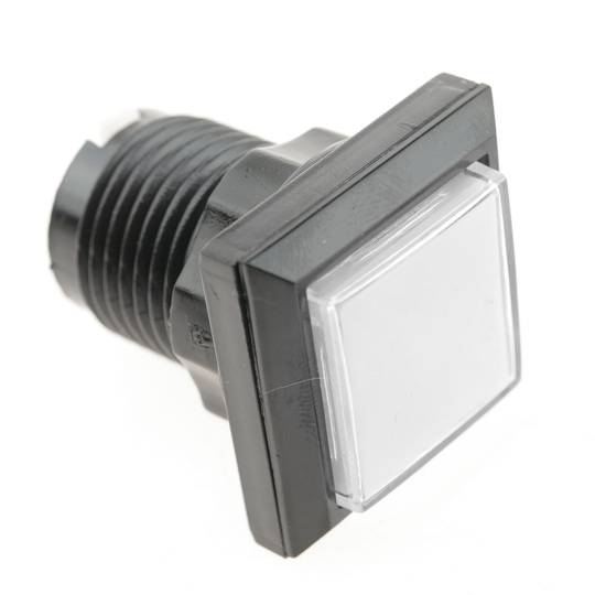 Chwilowy przycisk zręcznościowy 32x32 mm 1NO 1NC 250V 15A SPDT biały ze światłem