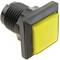 Polsador arcade momentani 32x32 mm 1NO 1NC 250V 15A SPDT groc amb llum