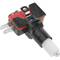 Polsador arcade momentani 32x32 mm 1NO 1NC 250V 15A SPDT groc amb llum