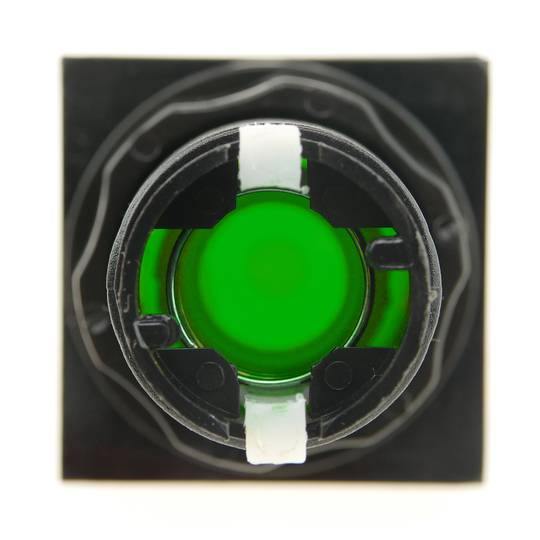 Botão de pressão arcade momentâneo 32x32 mm 1NO 1NC 250V 15A SPDT verde com luz