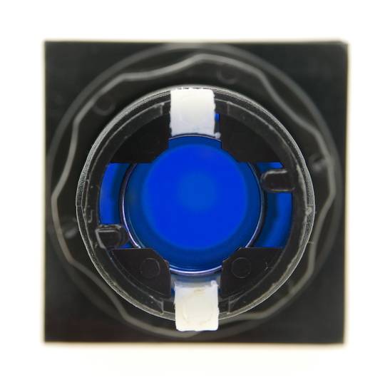 Pulsante arcade momentaneo interruttore 32x32 mm 1NO 1NC 250V 15A SPDT blu con luce