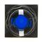 Pulsante arcade momentaneo interruttore 32x32 mm 1NO 1NC 250V 15A SPDT blu con luce