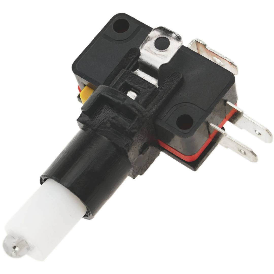 Chwilowy przycisk zręcznościowy 32 mm 1NO 1NC 250V 15A SPDT żółty ze światłem