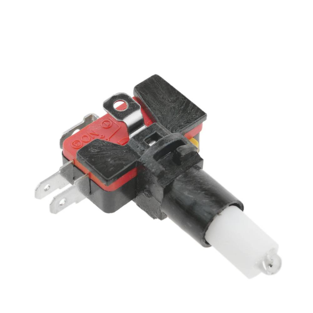 Botão de pressão arcade momentâneo 32 mm 1NO 1NC 250V 15A SPDT verde com luz