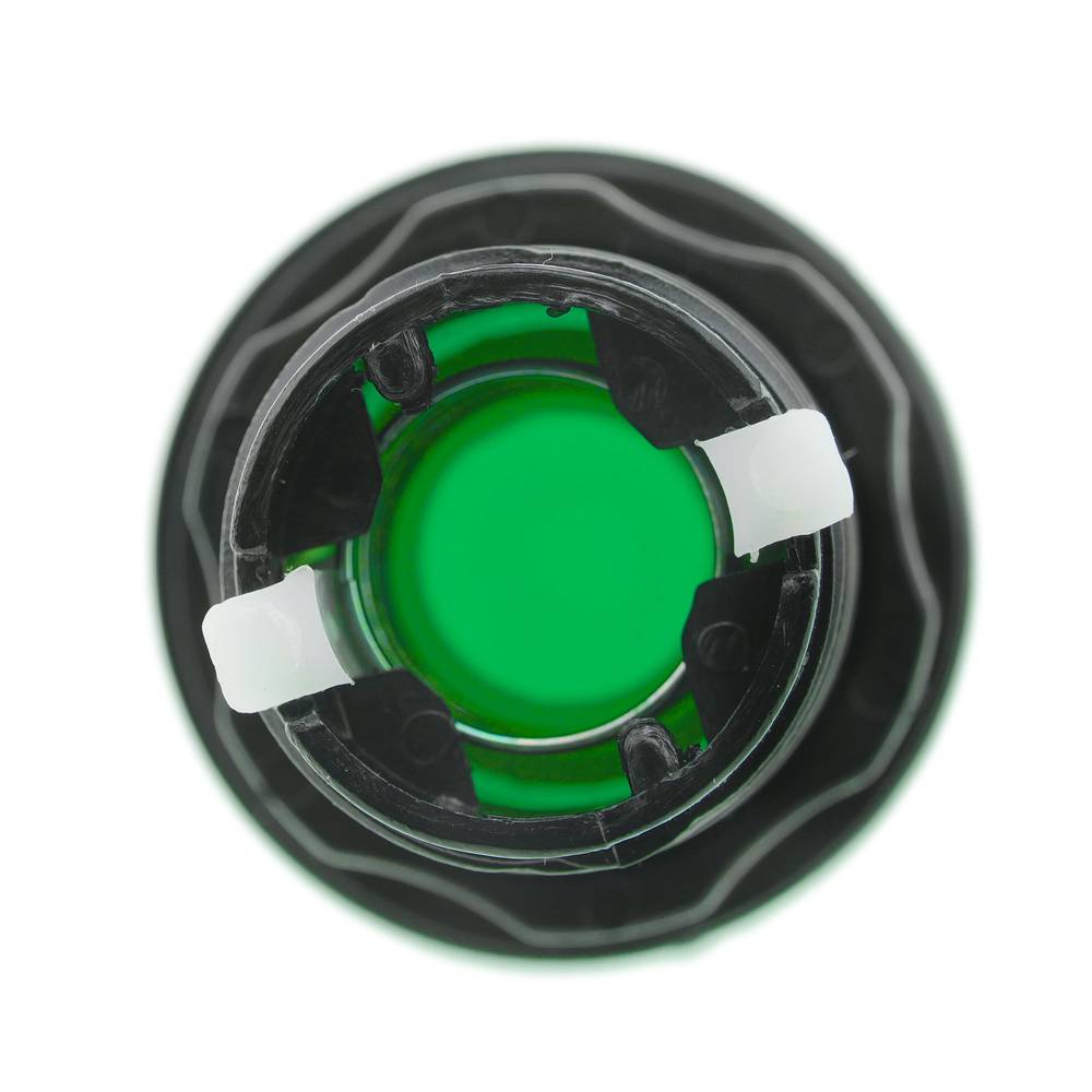 Botão de pressão arcade momentâneo 32 mm 1NO 1NC 250V 15A SPDT verde com luz