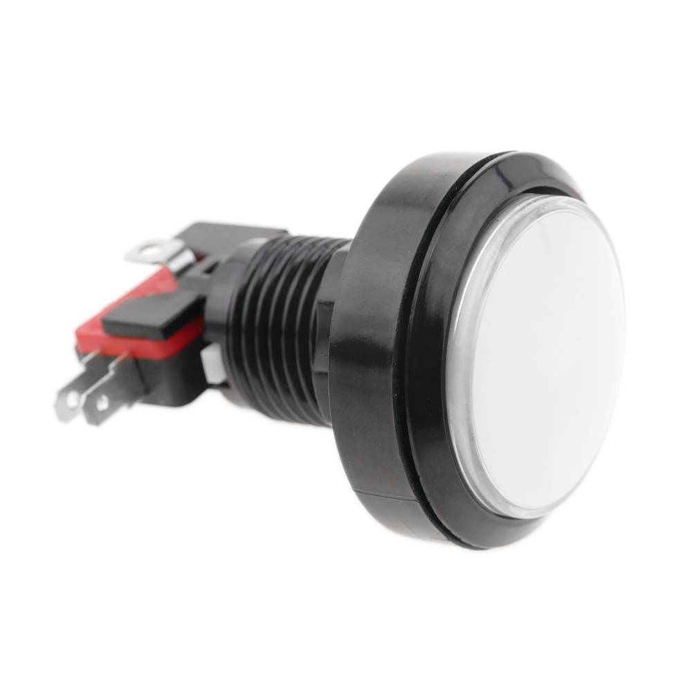 Polsador arcade momentani 45 mm 1NO 1NC 250V 15A SPDT blanc amb llum