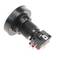 Polsador arcade momentani 45 mm 1NO 1NC 250V 15A SPDT blanc amb llum