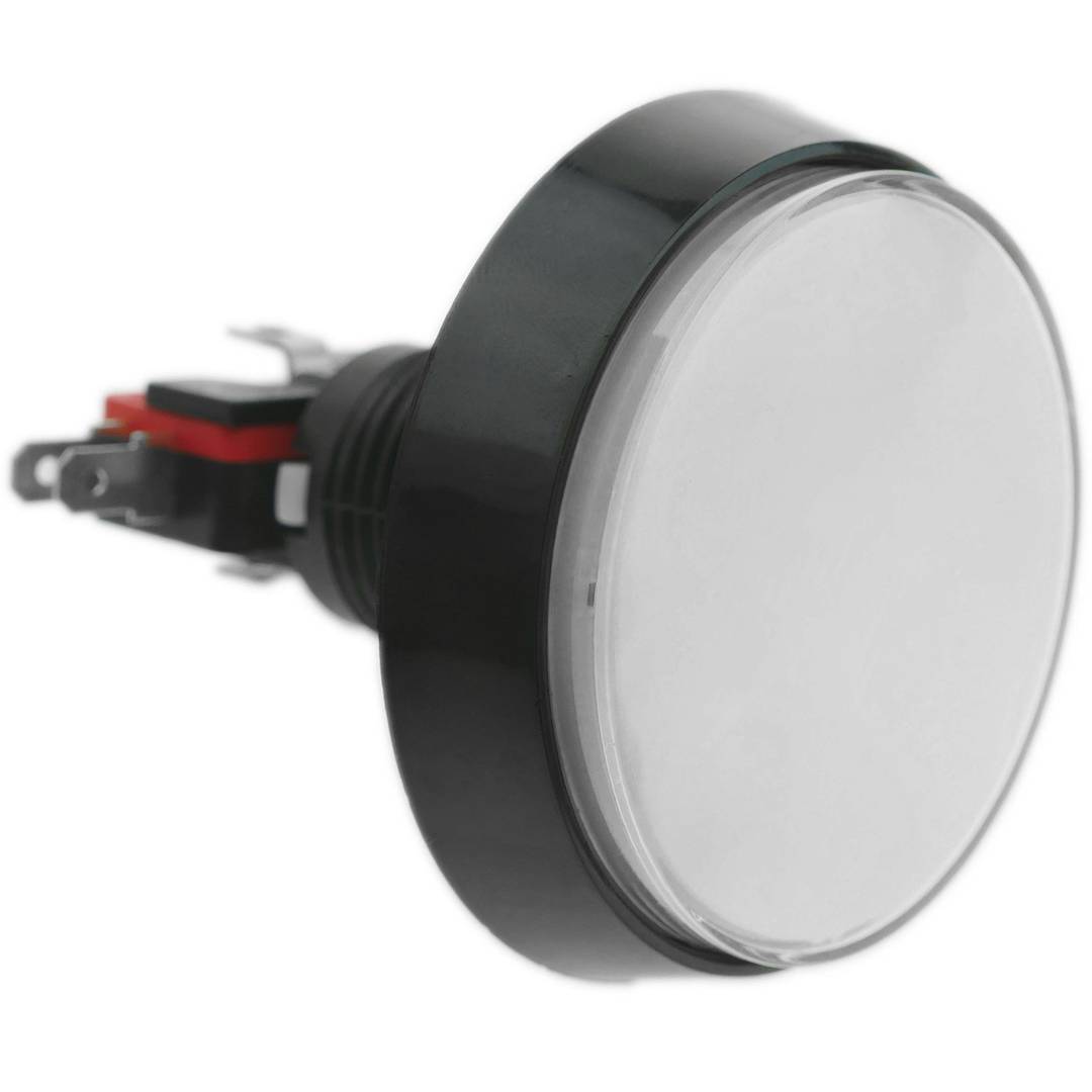 Chwilowy przycisk zręcznościowy 50 mm 1NO 1NC 250V 15A SPDT biały ze światłem