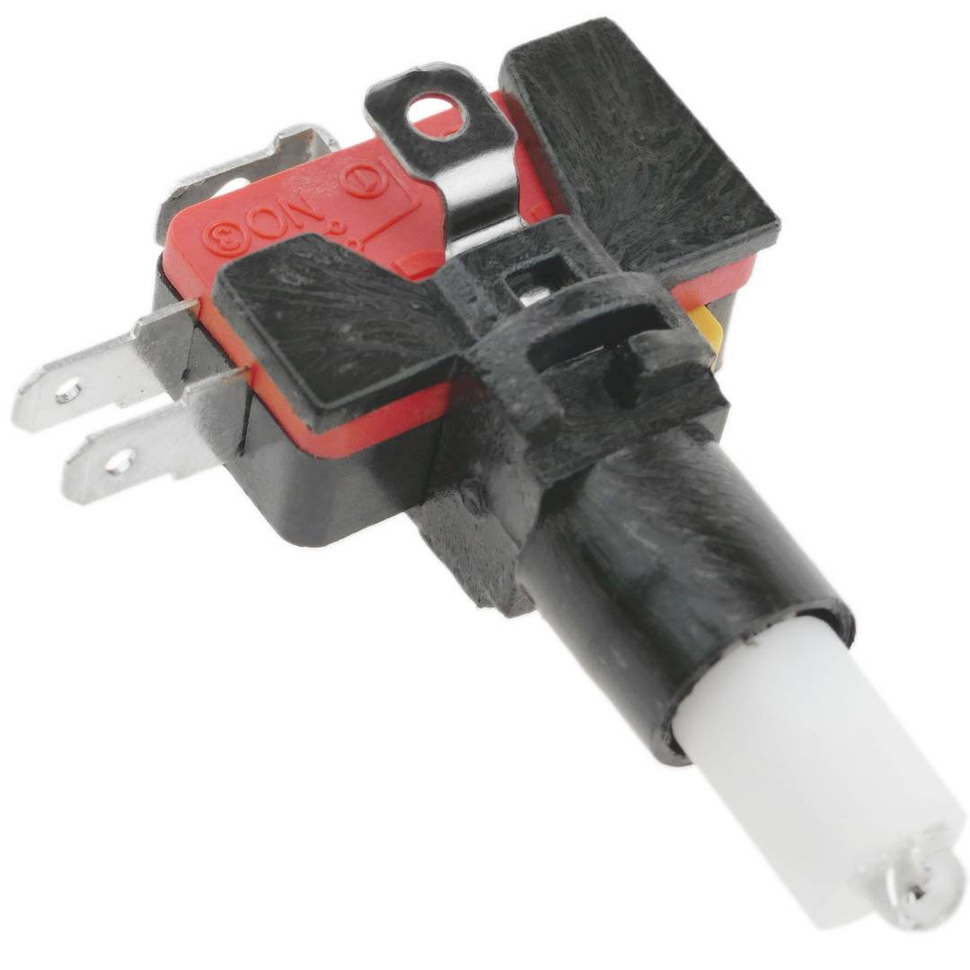 Chwilowy przycisk zręcznościowy 50 mm 1NO 1NC 250V 15A SPDT biały ze światłem