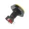Pulsante arcade momentaneo interruttore 50 mm 1NO 1NC 250V 15A SPDT giallo con luce