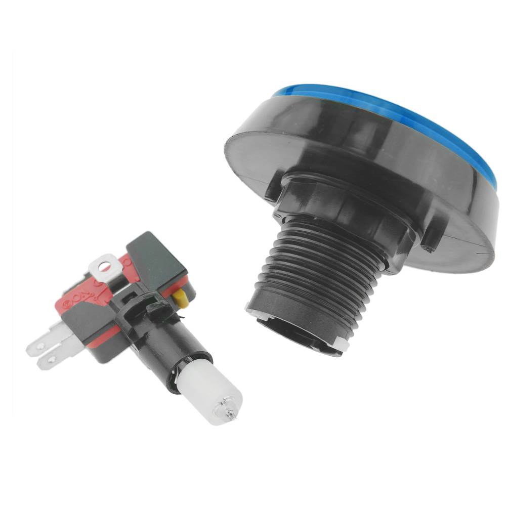 Momentary Arcade Taste Push button schalter 50 mm 1NO 1NC 250V 15A SPDT blau mit Licht