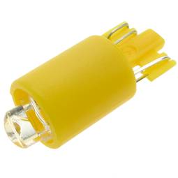 Luz LED piloto de 9mm 12VDC de color amarillo