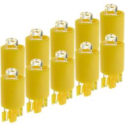 Llum LED pilot de 9mm 12VDC de color groc 10-pack