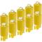 Pilot LED light 9mm 12VDC yellow color 10-pack