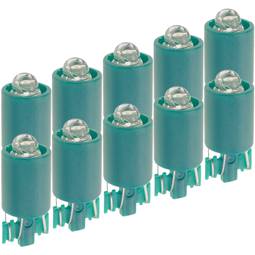 Llum LED pilot de 9mm 12VDC de color verd 10-pack