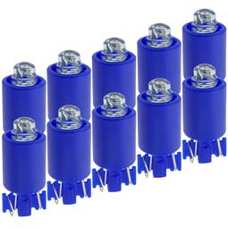 Pilot LED light 9mm 12VDC blue color 10-pack