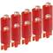 Pilot LED light 9mm 12VDC red color 10-pack