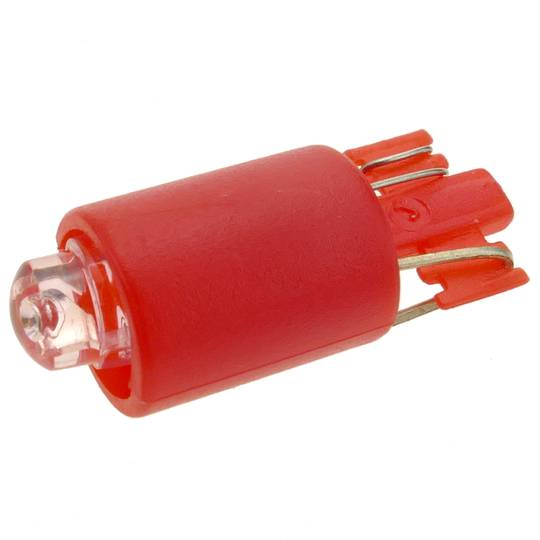Pilot LED light 9mm 12VDC red color 10-pack