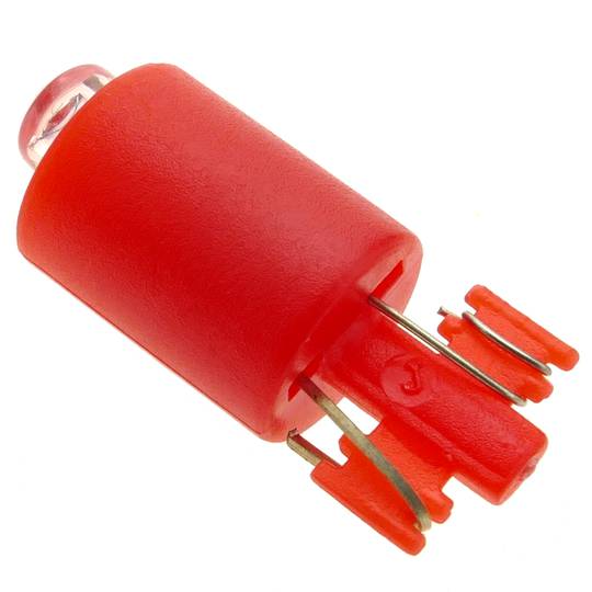 Pilot LED light 9mm 12VDC red color 10-pack